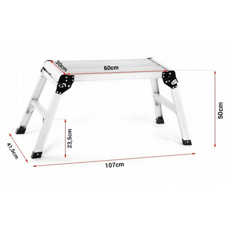 Alu Arbeitsplattform Trittleiter Trittbank