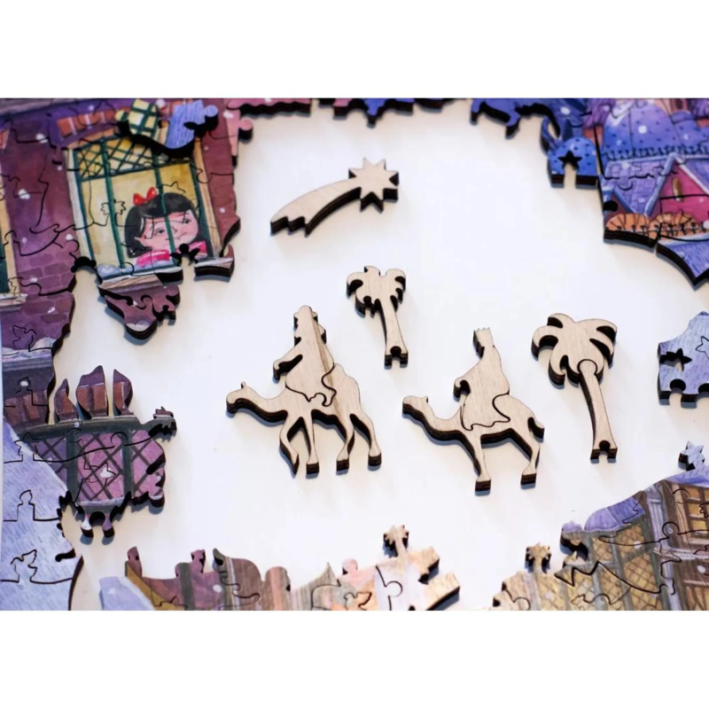 DaVICI Premium Holzpuzzle "Weihnachtsengel"