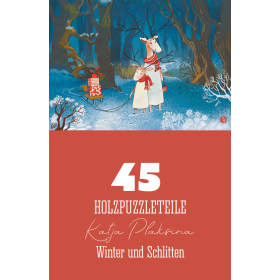 DaVICI Premium Holzpuzzle "Winter und Schlitten"