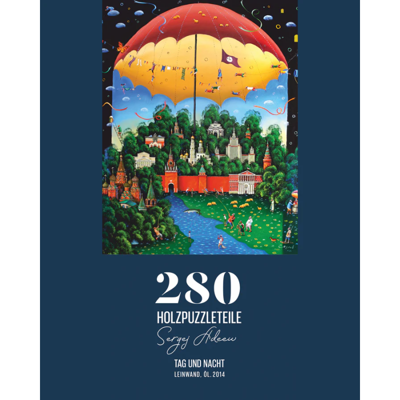 DaVICI Premium Holzpuzzle "Tag und Nacht"