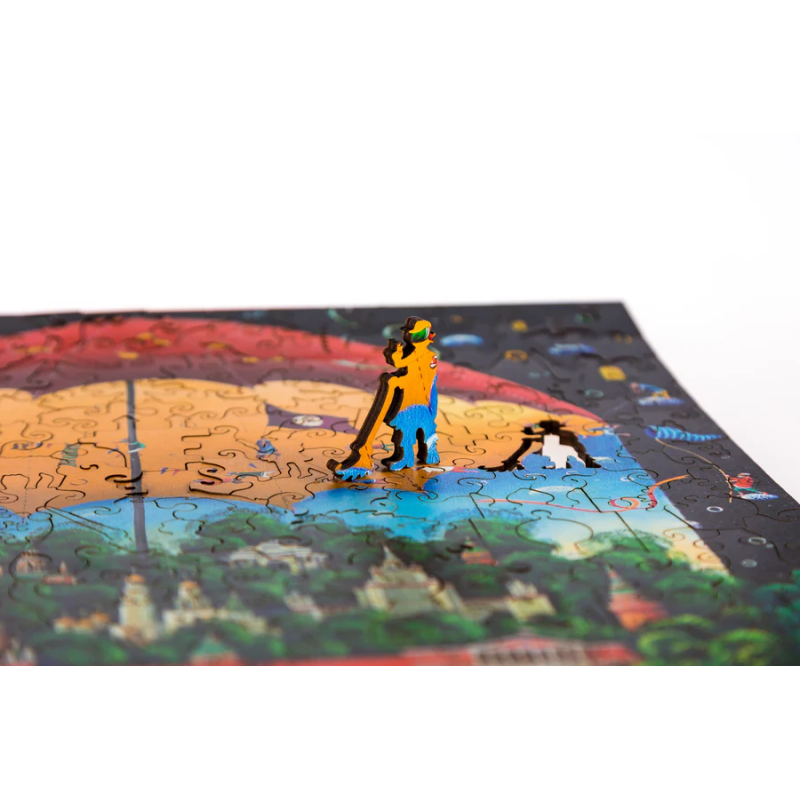 DaVICI Premium Holzpuzzle "Tag und Nacht"