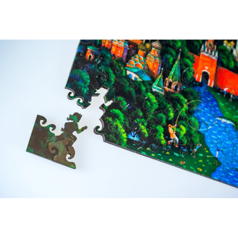 DaVICI Premium Holzpuzzle "Tag und Nacht"