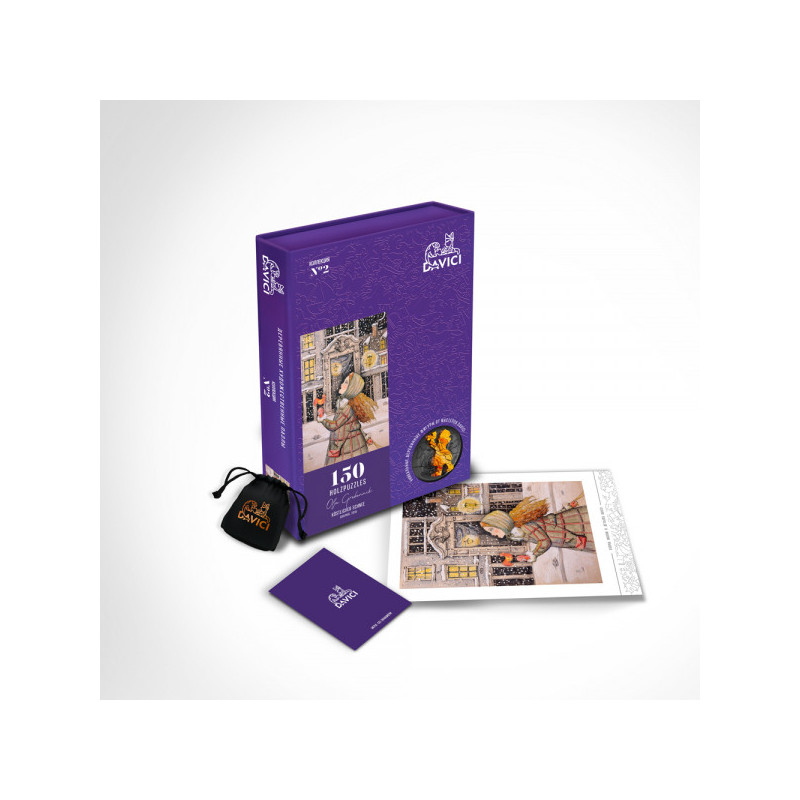 DaVICI Premium Holzpuzzle "Schneegestöber"