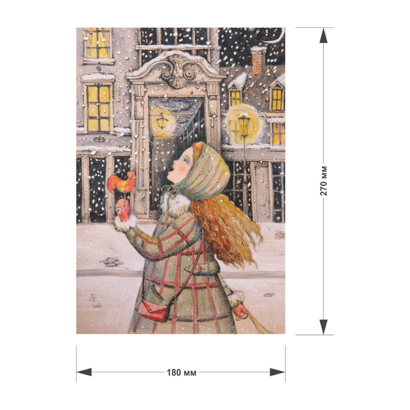 DaVICI Premium Holzpuzzle "Schneegestöber"