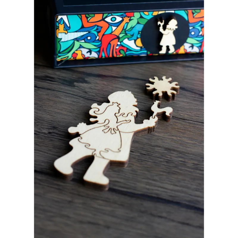 DaVICI Premium Holzpuzzle "Schneegestöber"