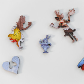DaVICI Premium Holzpuzzle "Alice verrückte Teeparty"