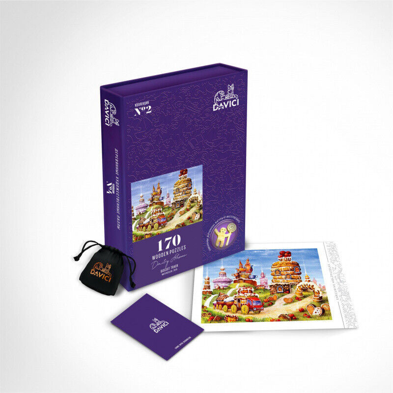 DaVICI Premium Holzpuzzle "Kuchenberge"