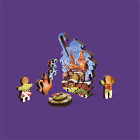 DaVICI Premium Holzpuzzle "Kuchenberge"