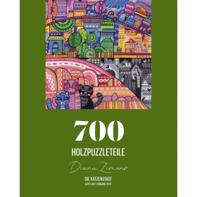 DaVICI Premium Holzpuzzle "Katzenstadt"
