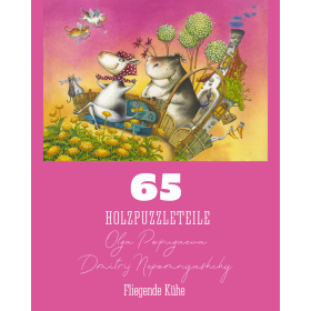 DaVICI Premium Holzpuzzle "Kühe fliegen"