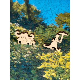 DaVICI Premium Holzpuzzle Claude Monets "Dame im Garten"