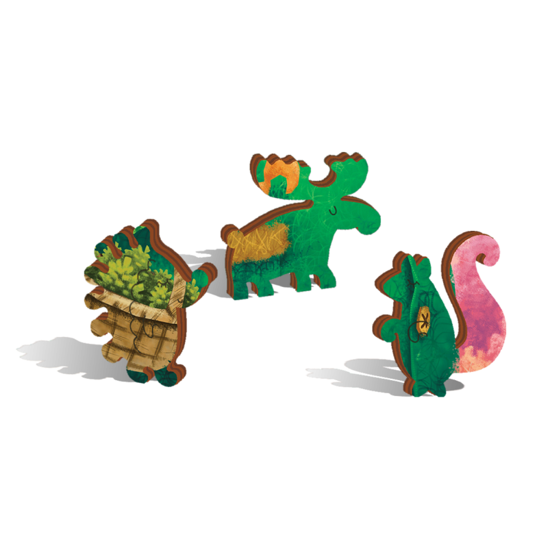 DaVICI Premium Holzpuzzle  "Der grüne Bär"