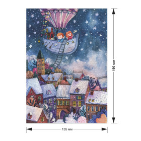 DaVICI Premium Holzpuzzle "Die Weihnachtsfahrt"