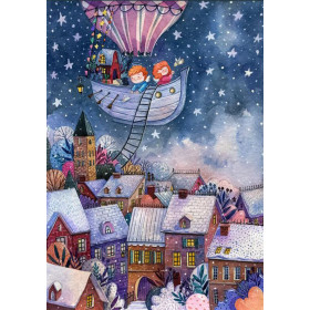 DaVICI Premium Holzpuzzle "Die Weihnachtsfahrt"