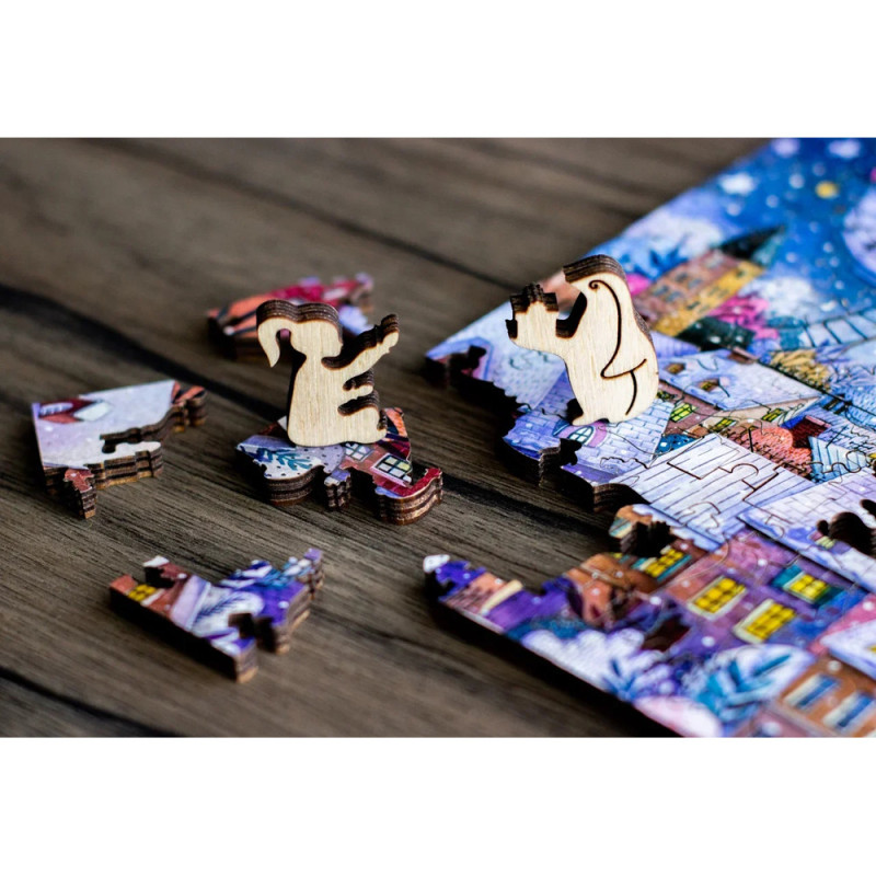 DaVICI Premium Holzpuzzle "Die Weihnachtsfahrt"