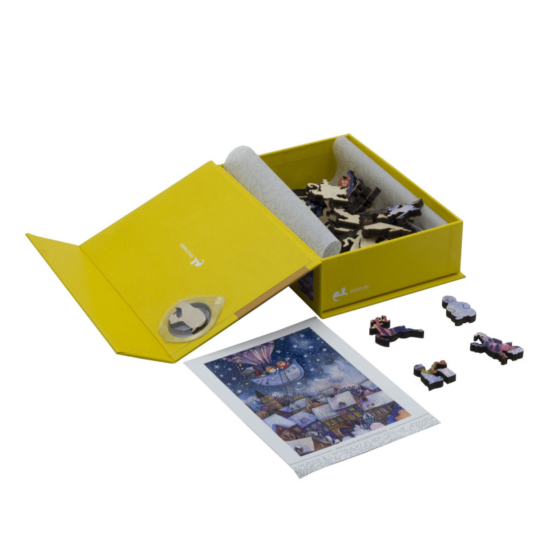 DaVICI Premium Holzpuzzle "Die Weihnachtsfahrt"