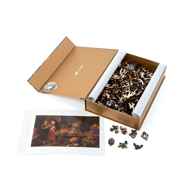 DaVICI Premium Holzpuzzle "Obststand"