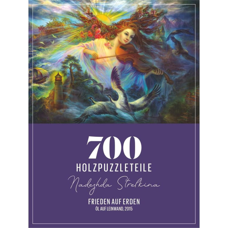 DaVICI Premium Holzpuzzle "Frieden auf Erde"