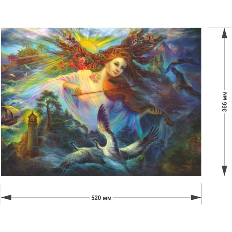 DaVICI Premium Holzpuzzle "Frieden auf Erde"