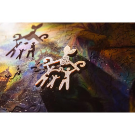 DaVICI Premium Holzpuzzle "Frieden auf Erde"