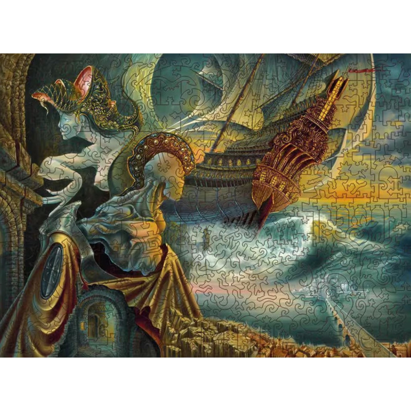 DaVICI Premium Holzpuzzle "Illusion der Realität"