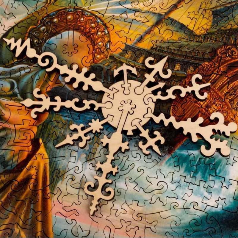 DaVICI Premium Holzpuzzle "Illusion der Realität"